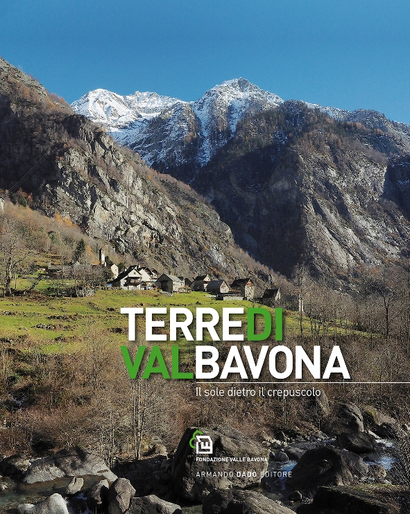 Terre di Val Bavona, il sole dietro il crepuscolo